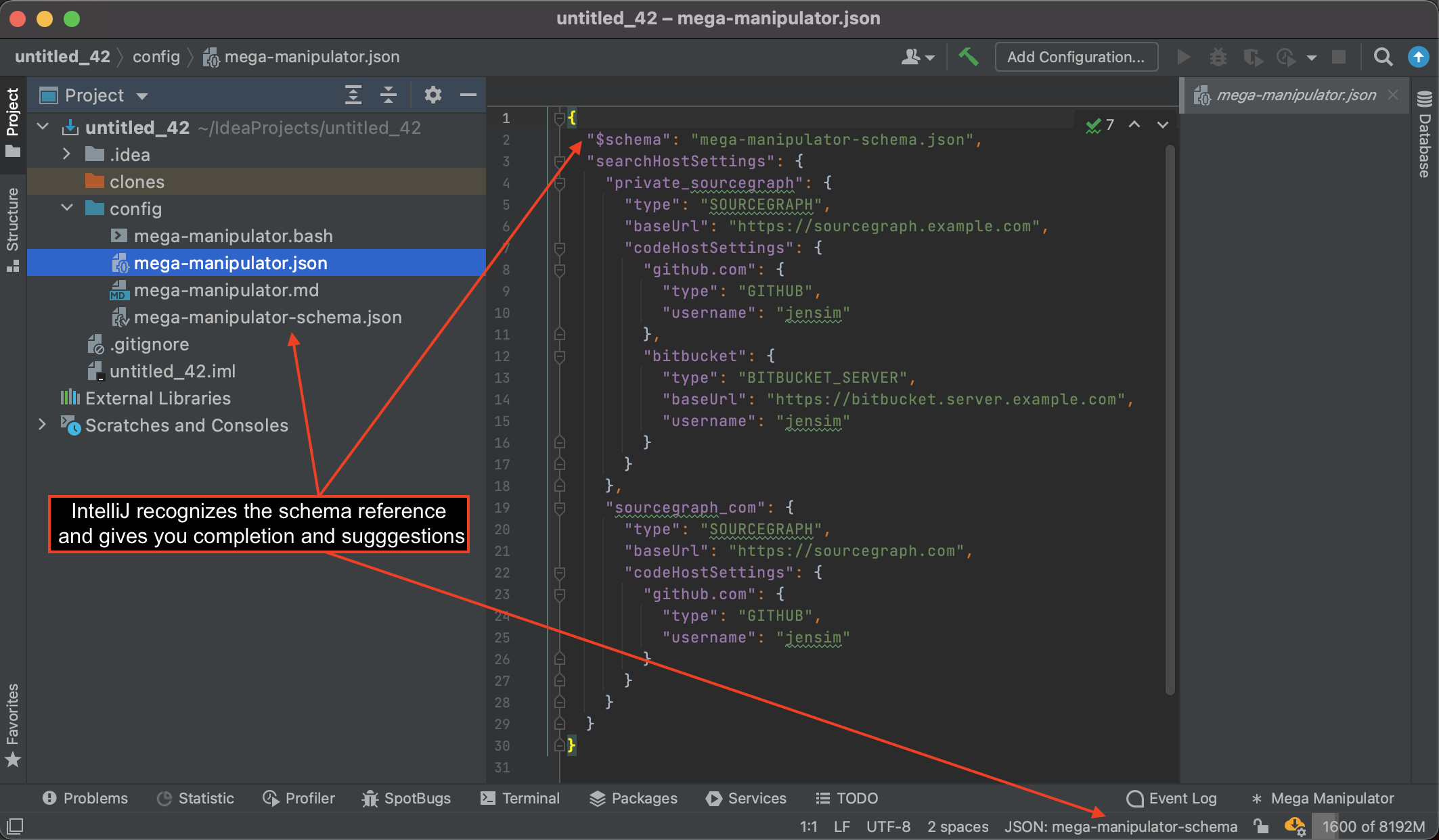 Showcase config schema